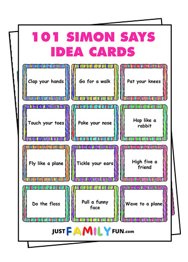 Simon Says Idea Cards