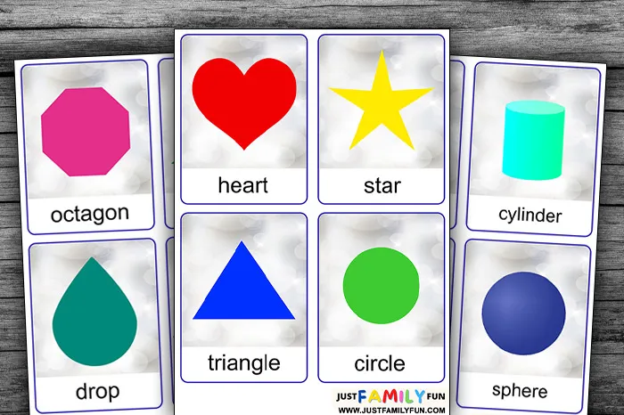 Printable Shape Flashcards