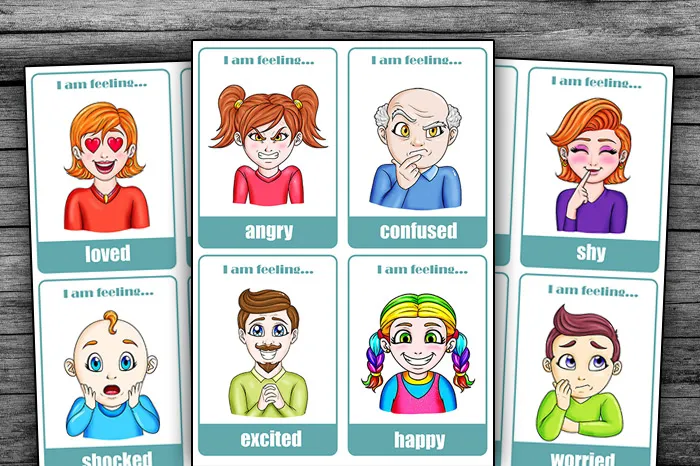 Printable Emotions Flashcards