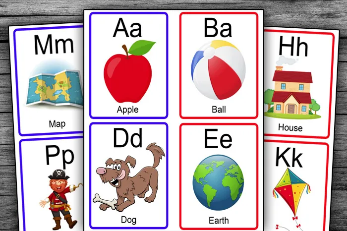 Printable Alphabet Flashcards for Kids