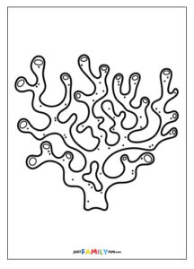 12 Printable Sea Coral Coloring Pages | Just Family Fun