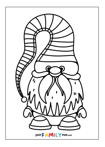 garden gnome coloring pages