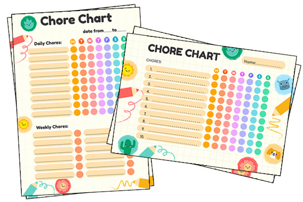 Chore Chart For 9 Year Old