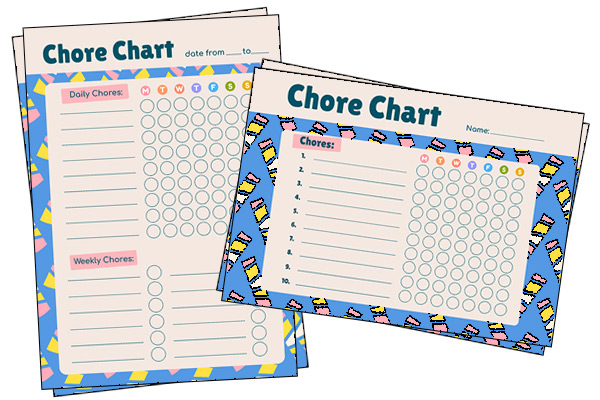 Chore Chart For 10 Year Old