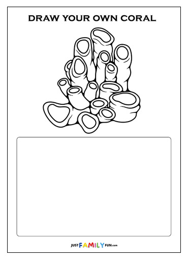 printable coral reef pictures to draw