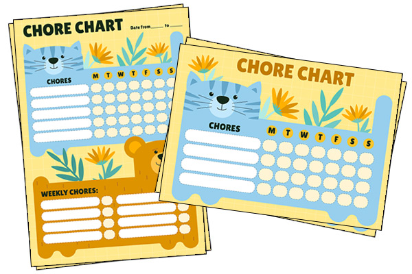 Chore Chart 3 Year Old