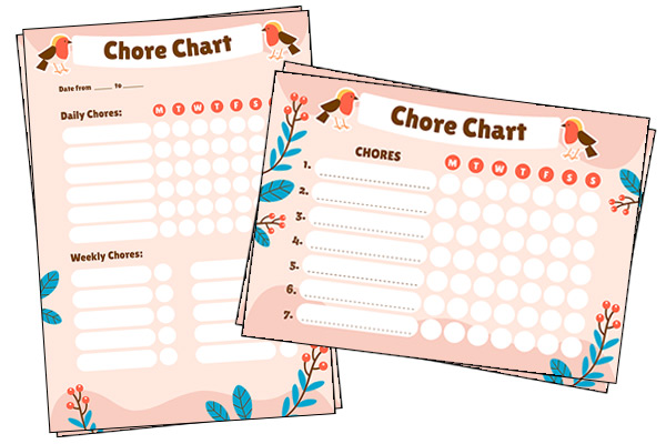 6 Year Old Chore Chart