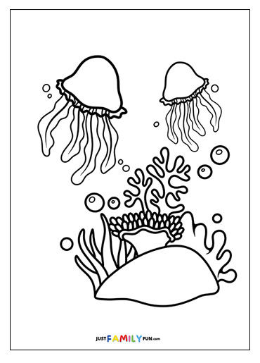 coral reef coloring pages