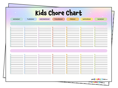 Chore Chart For 2 Kids