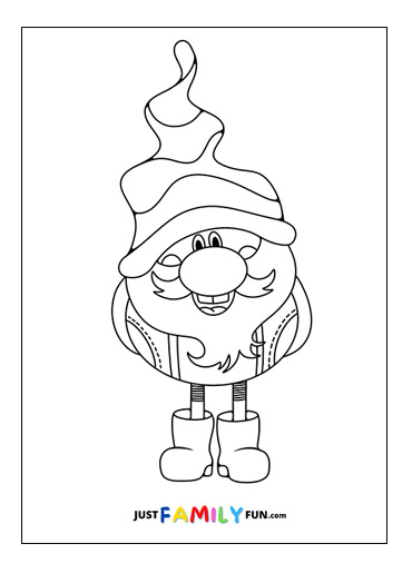 gnome coloring pages free