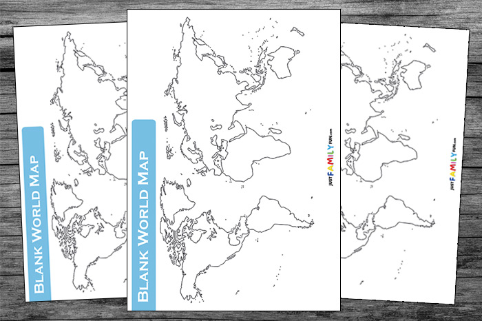 world map printable template