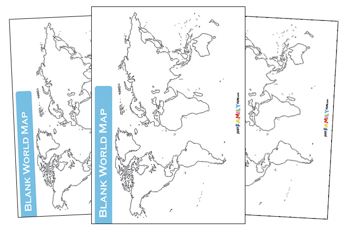 printable blank world map