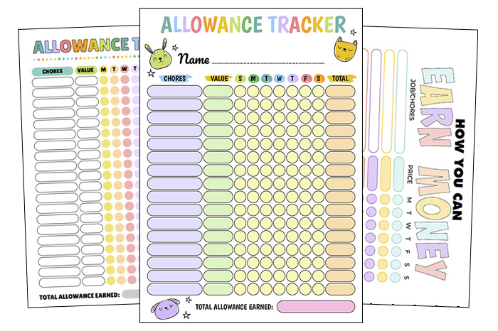 Allowance Chore Chart Templates