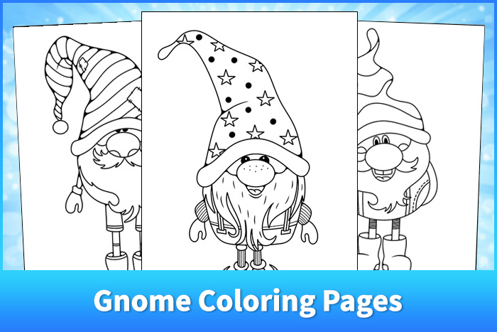 Gnome Coloring Pages