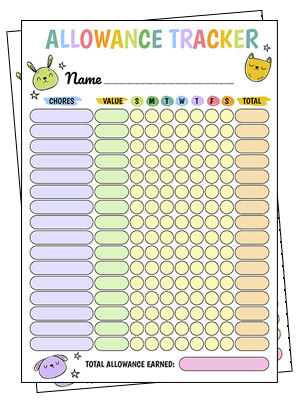 Chores Money Chart