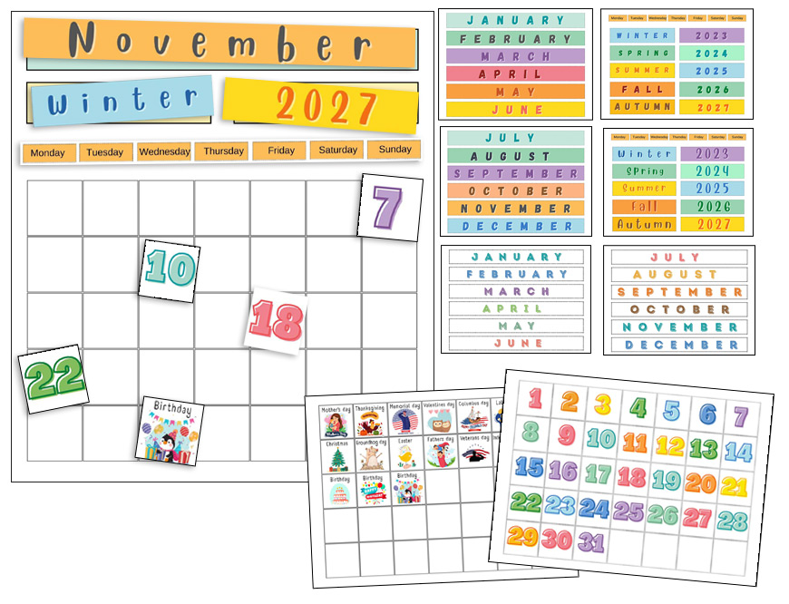 printable calendar kids