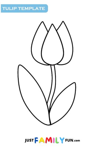 tulip flower template