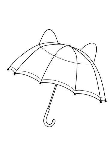 umbrella template for preschool