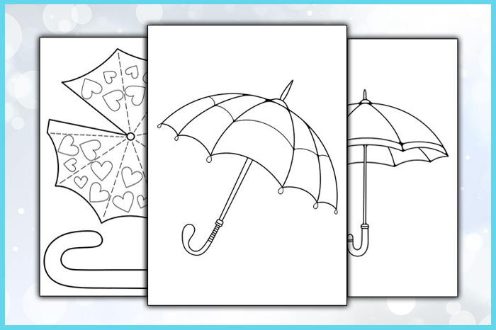 printable umbrella templates