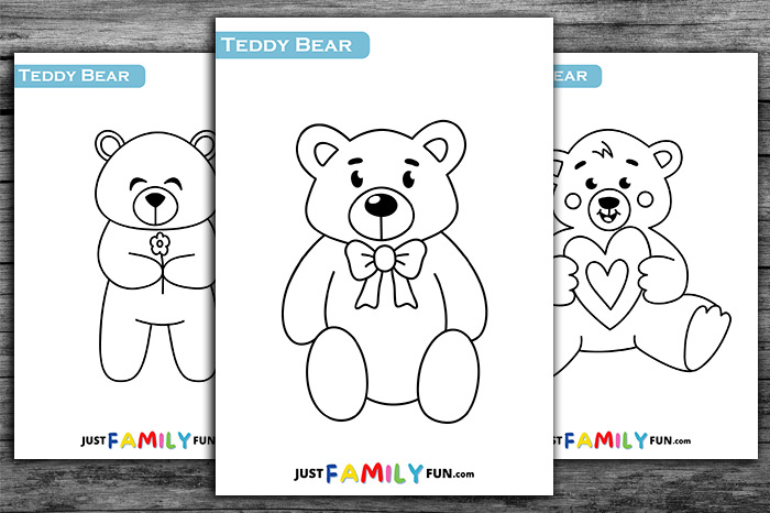 printable teddy bear template