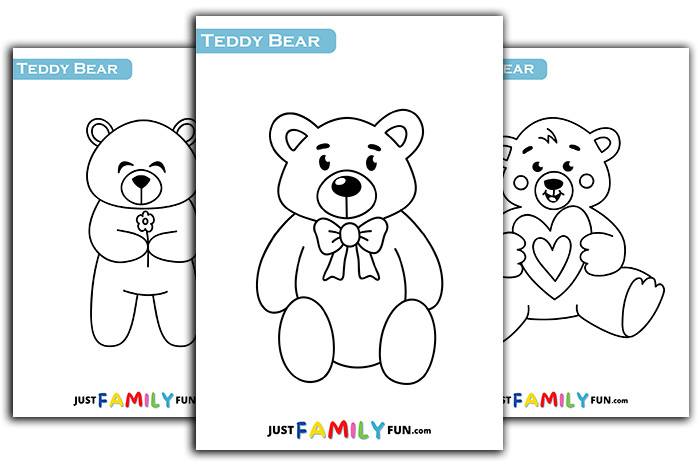 Printable Teddy Bear Template