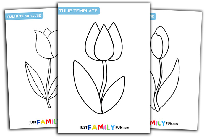 kids tulip templates