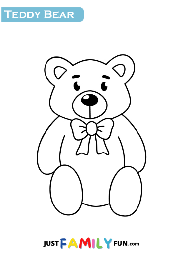 teddy bear template free