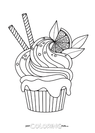 cupcake coloring pages printable