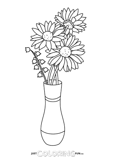 free floral coloring pages