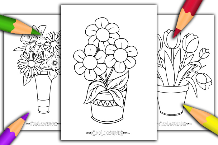printable floral coloring pages