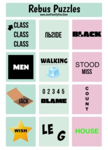 Printable Rebus Puzzles For All Ages Printable Rebus Puzzles For All Ages