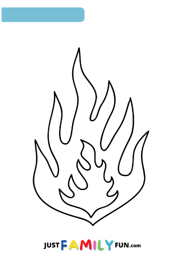 flames stencil