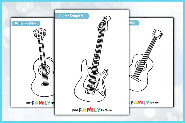 printable guitar templates