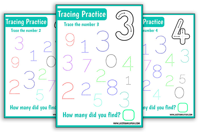Find & Trace Numbers Worksheet