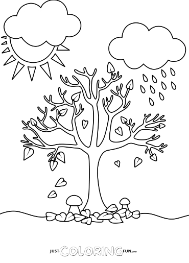 weather coloring sheets for preschoolers