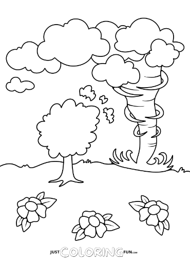 windy coloring pages