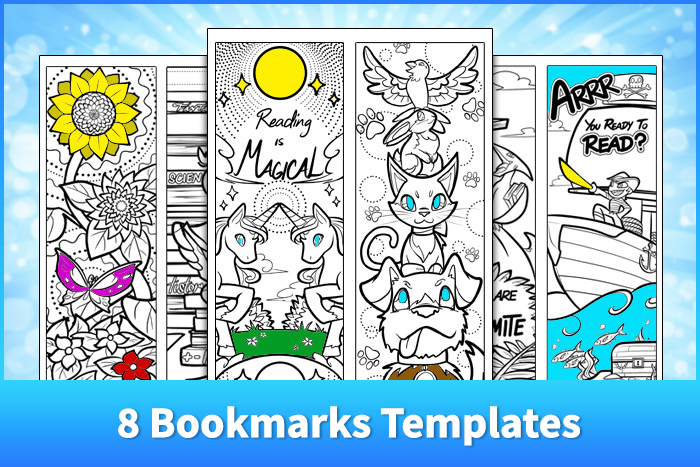 8 Bookmarks Templates