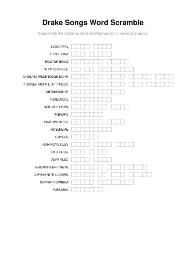 100 Printable Word Scramble Puzzles With Answers 50