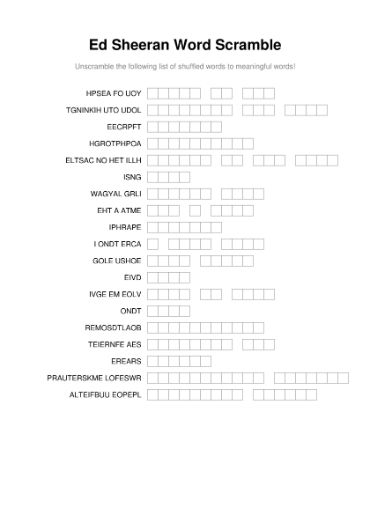 100 Printable Word Scramble Puzzles With Answers 49