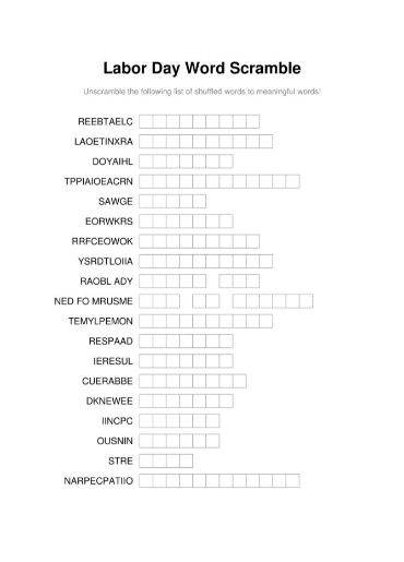 100 Printable Word Scramble Puzzles With Answers 22