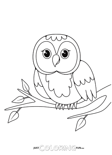 Owl Coloring Pages 5