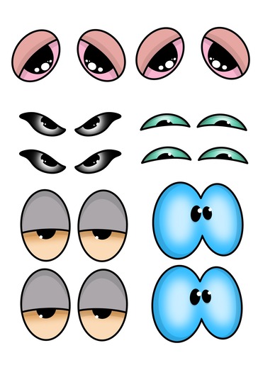printable eyes template