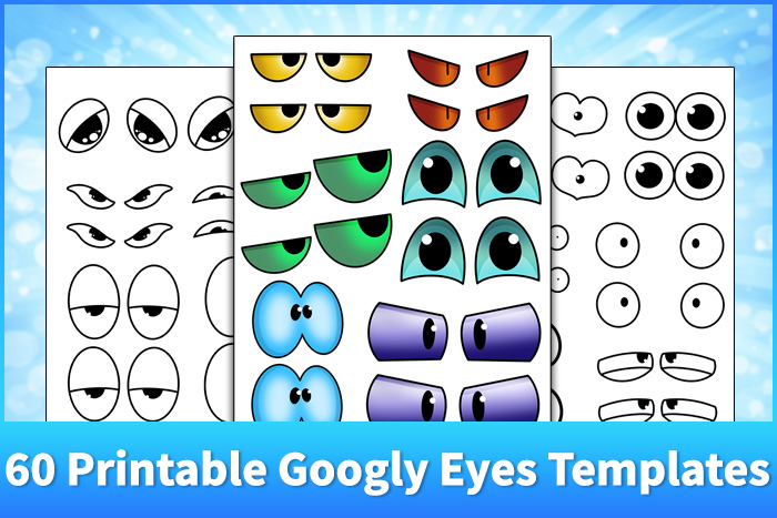 60 Printable Googly Eyes Templates
