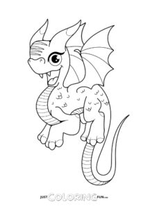 Printable Dragon Coloring Pages For Kids | Just Family Fun