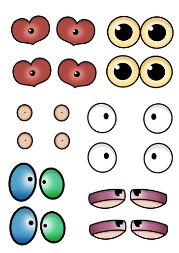free printable eyes for crafts