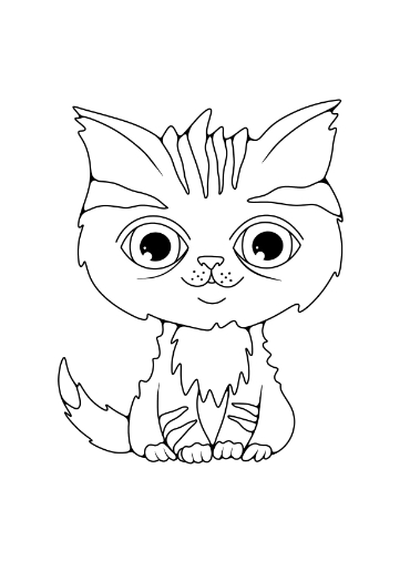 Kitten Coloring Pages | Just Family Fun
