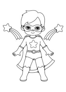 Superhero Coloring Pages | Just Family Fun