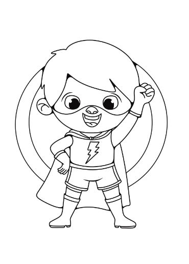 Superhero Coloring Pages | Just Family Fun