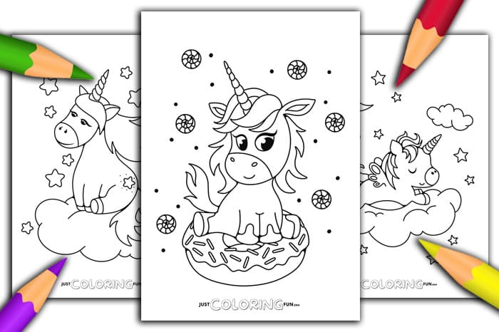 unicorn coloring pages