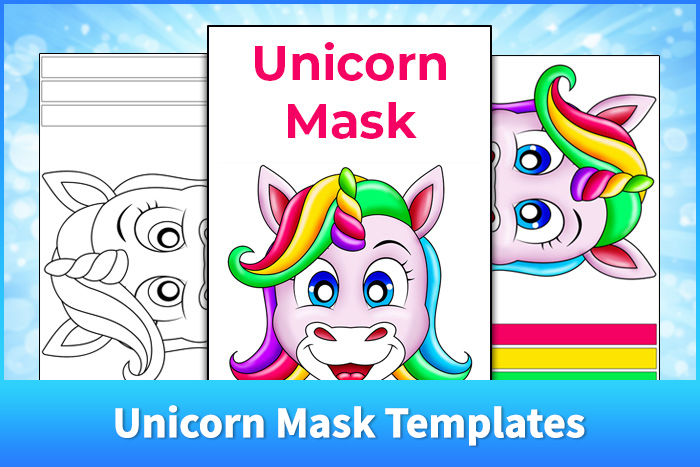 Unicorn Mask Templates